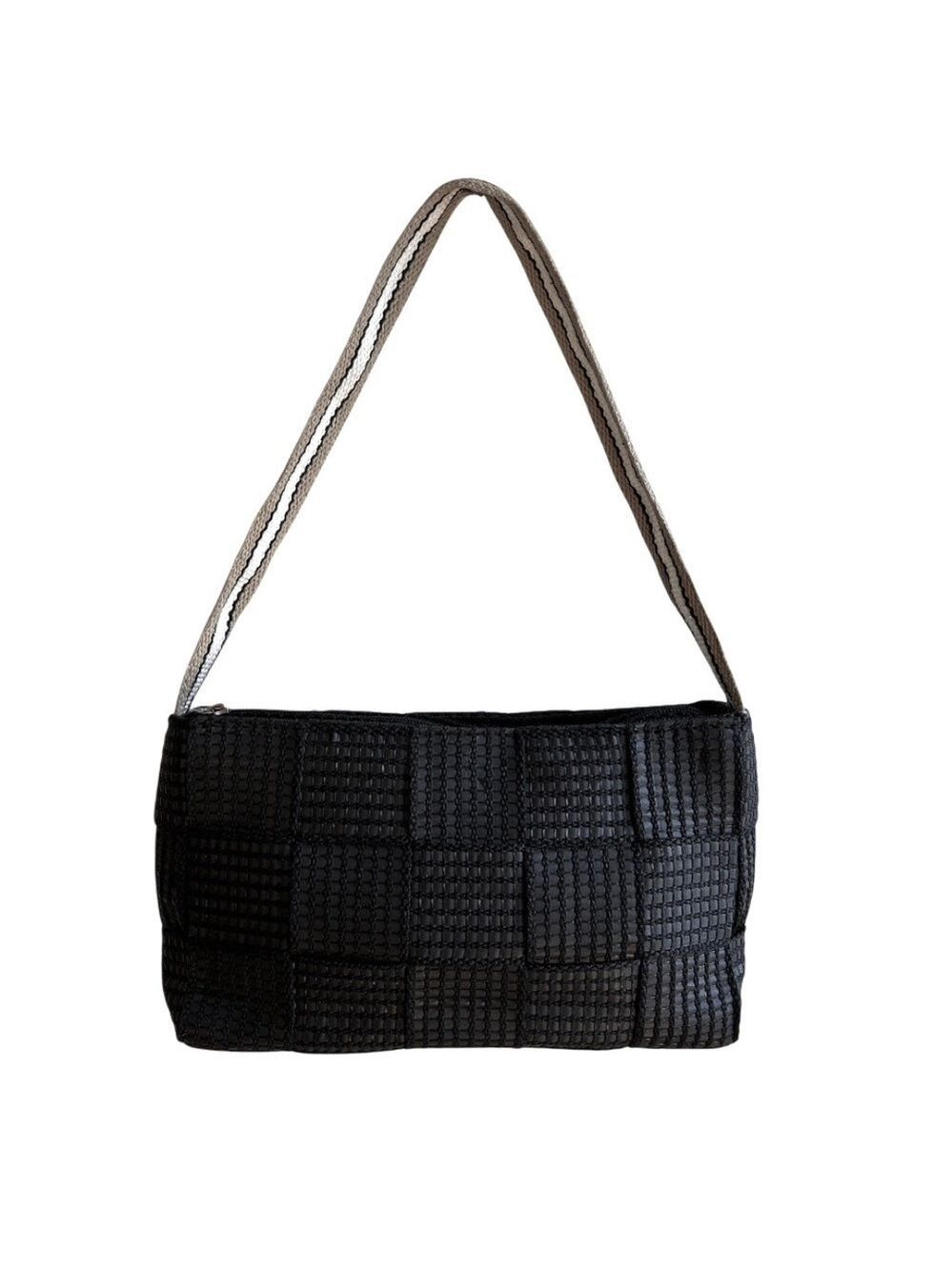 NWOT Woven Seat Belt Strap Shoulder Bag Made in Italy